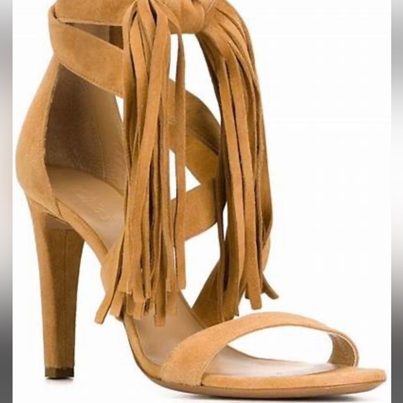 Chloe suede fringe  sandal - Picture 1 of 9